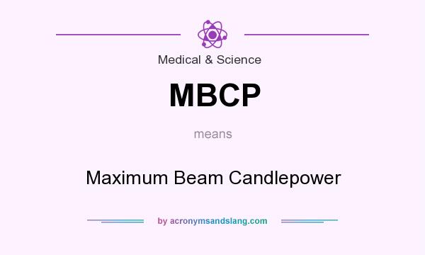 What does MBCP mean? It stands for Maximum Beam Candlepower