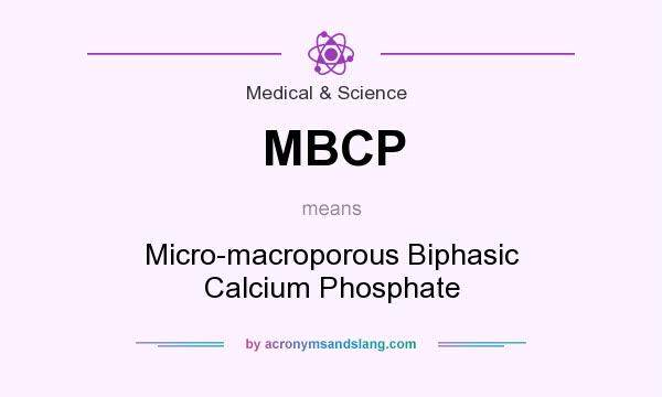 What does MBCP mean? It stands for Micro-macroporous Biphasic Calcium Phosphate