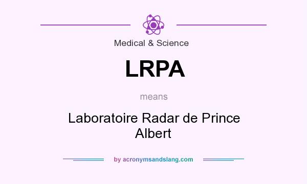 What does LRPA mean? It stands for Laboratoire Radar de Prince Albert
