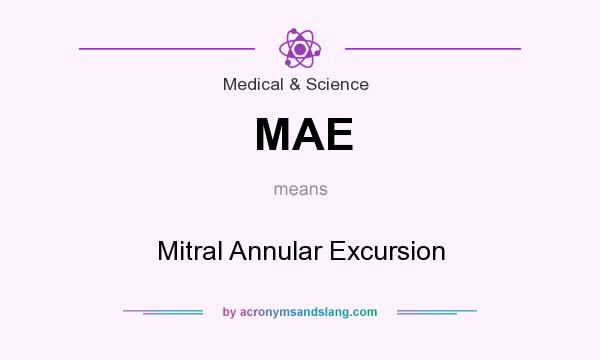 What does MAE mean? It stands for Mitral Annular Excursion