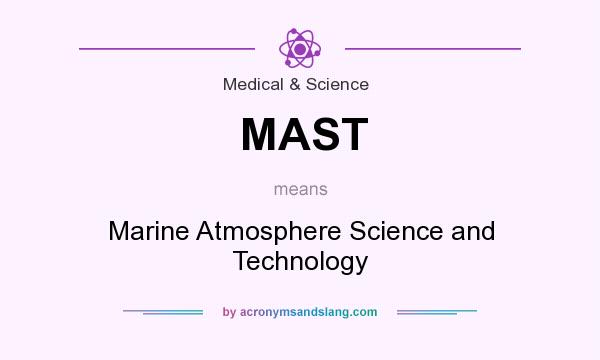 What does MAST mean? It stands for Marine Atmosphere Science and Technology