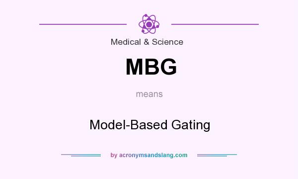 What does MBG mean? It stands for Model-Based Gating