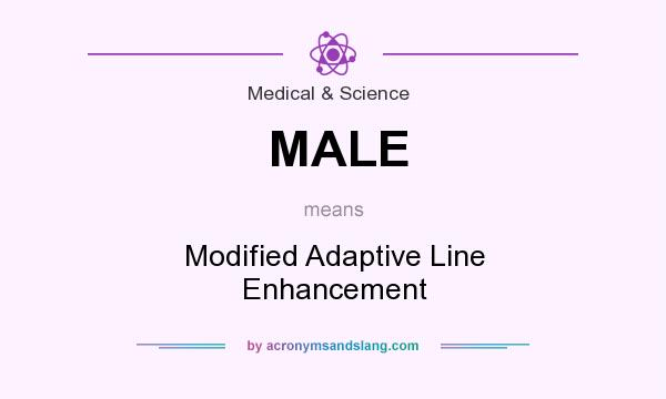 What does MALE mean? It stands for Modified Adaptive Line Enhancement