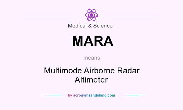 What does MARA mean? It stands for Multimode Airborne Radar Altimeter