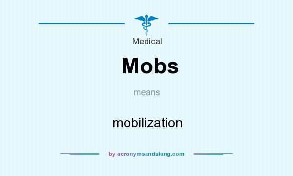 What does Mobs mean? It stands for mobilization