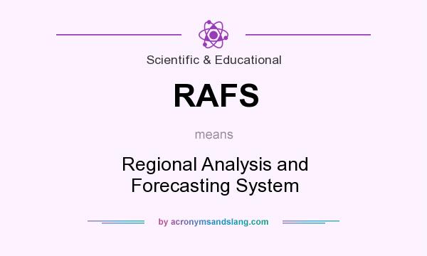 What does RAFS mean? It stands for Regional Analysis and Forecasting System