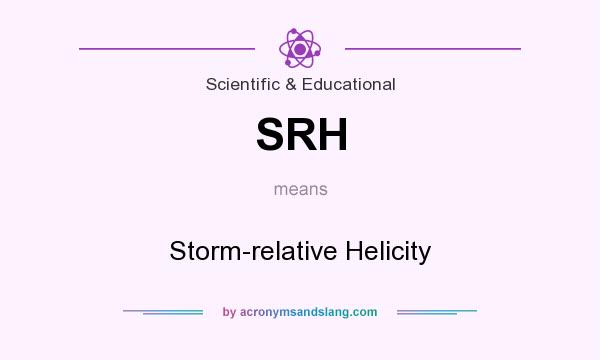 What does SRH mean? It stands for Storm-relative Helicity