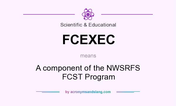 What does FCEXEC mean? It stands for A component of the NWSRFS FCST Program