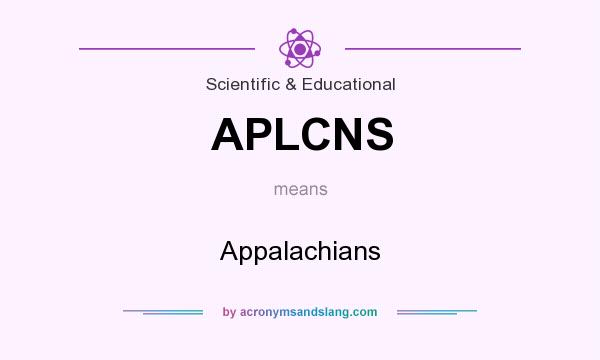 What does APLCNS mean? It stands for Appalachians