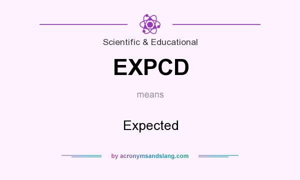 What does EXPCD mean? It stands for Expected
