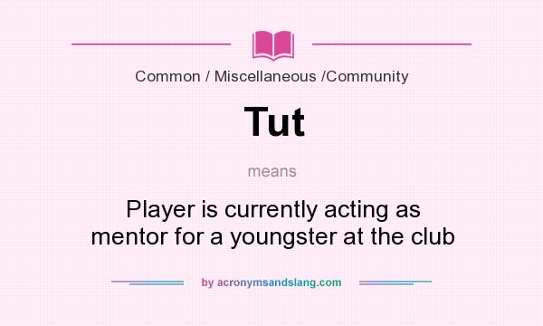 What does Tut mean? It stands for Player is currently acting as mentor for a youngster at the club