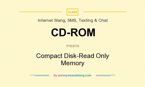 What does CD-ROM mean? It stands for Compact Disk-Read Only Memory