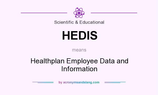 What does HEDIS mean? It stands for Healthplan Employee Data and Information