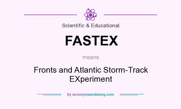 What does FASTEX mean? It stands for Fronts and Atlantic Storm-Track EXperiment