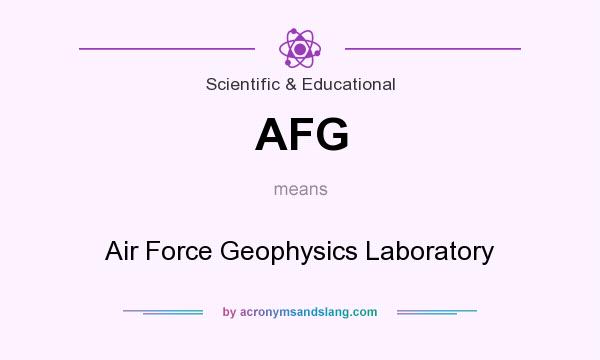 What does AFG mean? It stands for Air Force Geophysics Laboratory