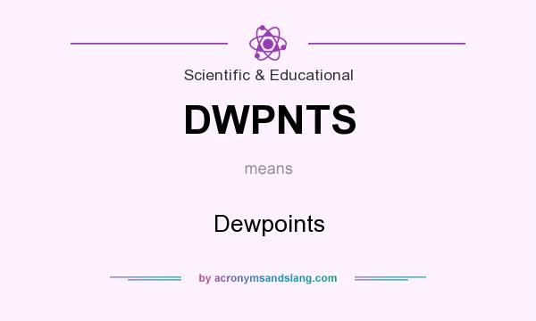 What does DWPNTS mean? It stands for Dewpoints