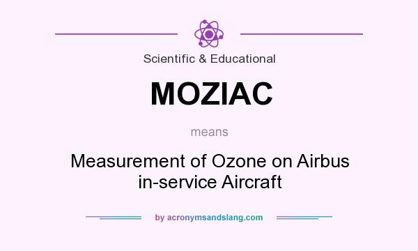 What does MOZIAC mean? It stands for Measurement of Ozone on Airbus in-service Aircraft