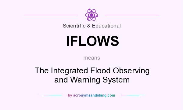 What does IFLOWS mean? It stands for The Integrated Flood Observing and Warning System