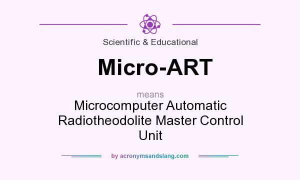 What does Micro-ART mean? It stands for Microcomputer Automatic Radiotheodolite Master Control Unit