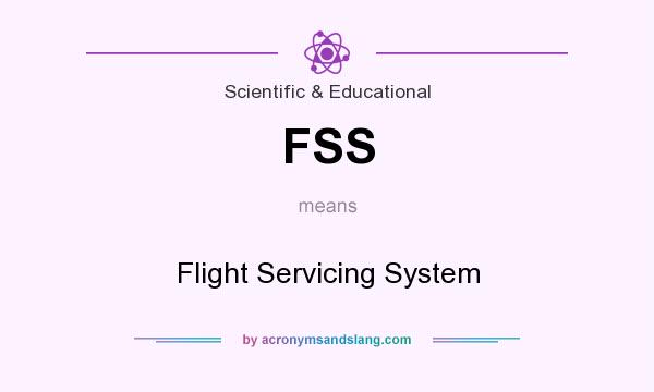 What does FSS mean? It stands for Flight Servicing System