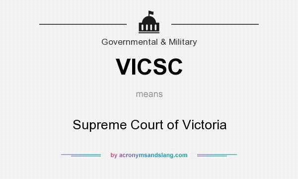 What does VICSC mean? It stands for Supreme Court of Victoria