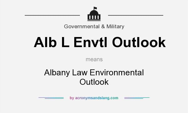 What does Alb L Envtl Outlook mean? It stands for Albany Law Environmental Outlook