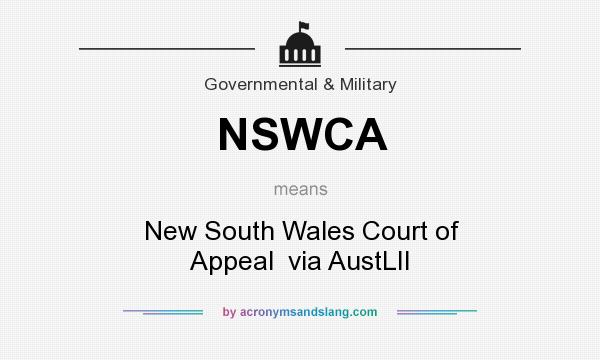 What does NSWCA mean? It stands for New South Wales Court of Appeal  via AustLII