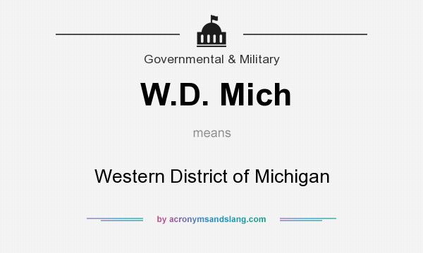 What does W.D. Mich mean? It stands for Western District of Michigan