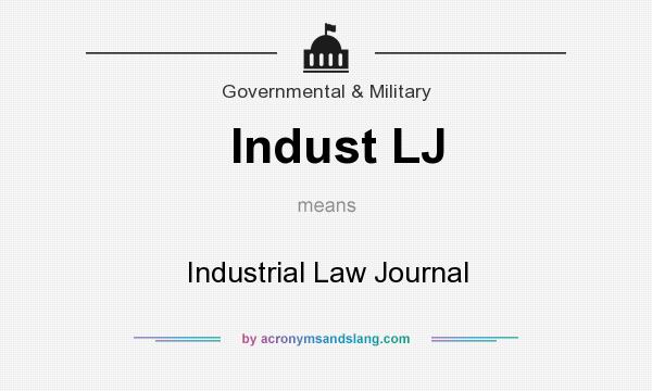 What does Indust LJ mean? It stands for Industrial Law Journal
