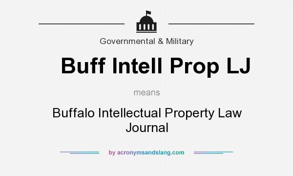 What does Buff Intell Prop LJ mean? It stands for Buffalo Intellectual Property Law Journal