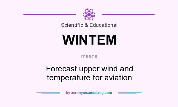 What does WINTEM mean? It stands for Forecast upper wind and temperature for aviation