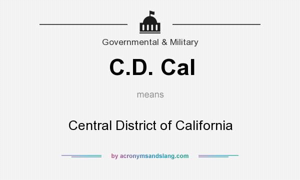 What does C.D. Cal mean? It stands for Central District of California
