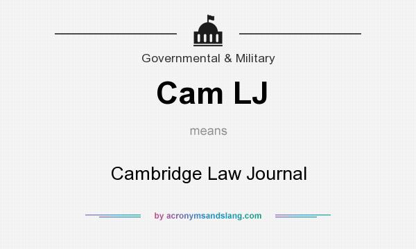 What does Cam LJ mean? It stands for Cambridge Law Journal