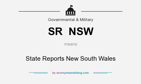 What does SR  NSW mean? It stands for State Reports New South Wales 