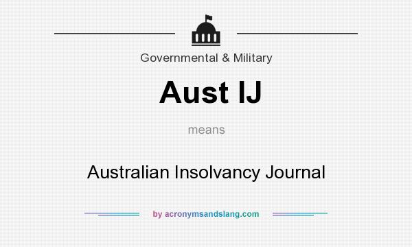 What does Aust IJ mean? It stands for Australian Insolvancy Journal