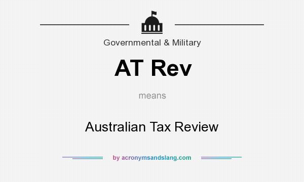 What does AT Rev mean? It stands for Australian Tax Review