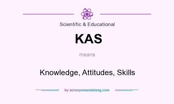 What does KAS mean? It stands for Knowledge, Attitudes, Skills
