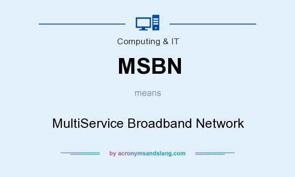 What does MSBN mean? It stands for MultiService Broadband Network