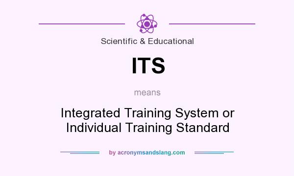 What does ITS mean? It stands for Integrated Training System or Individual Training Standard