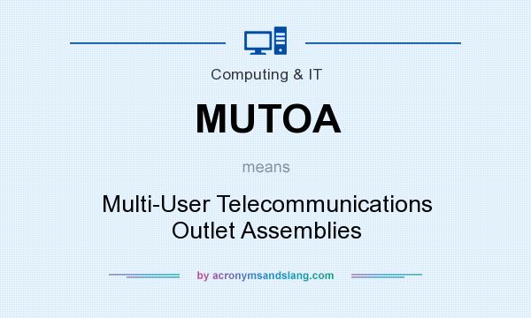 What does MUTOA mean? It stands for Multi-User Telecommunications Outlet Assemblies