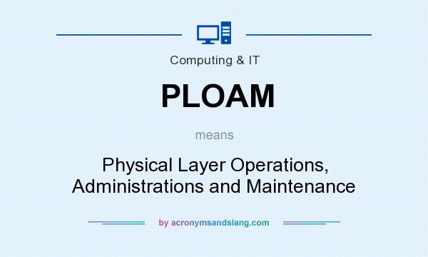 What does PLOAM mean? It stands for Physical Layer Operations, Administrations and Maintenance