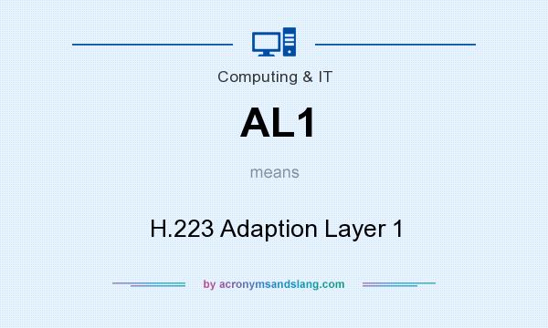 What does AL1 mean? It stands for H.223 Adaption Layer 1
