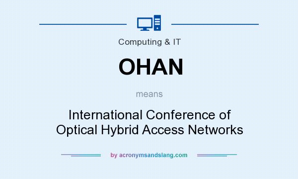 What does OHAN mean? It stands for International Conference of Optical Hybrid Access Networks