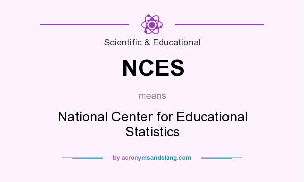 What does NCES mean? It stands for National Center for Educational Statistics