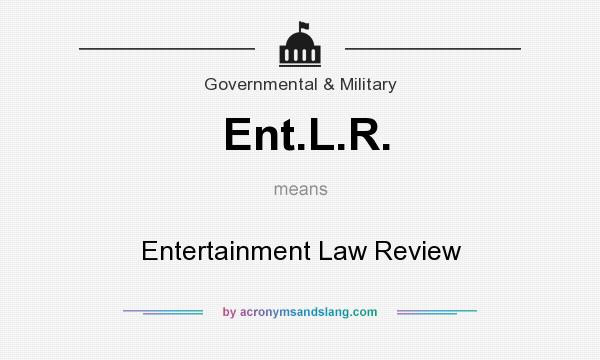 What does Ent.L.R. mean? It stands for Entertainment Law Review