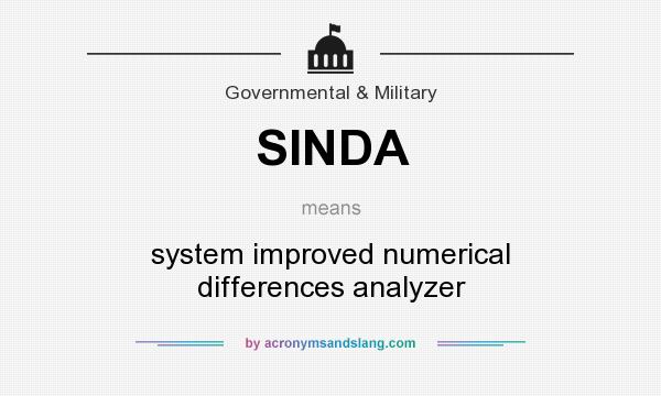 What does SINDA mean? It stands for system improved numerical differences analyzer