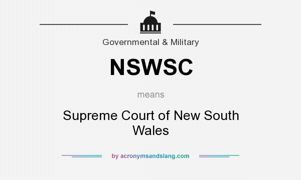 What does NSWSC mean? It stands for Supreme Court of New South Wales