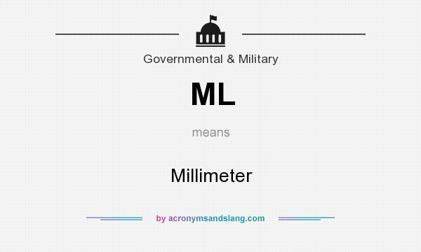 What does ML mean? It stands for Millimeter