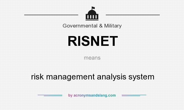 What does RISNET mean? It stands for risk management analysis system