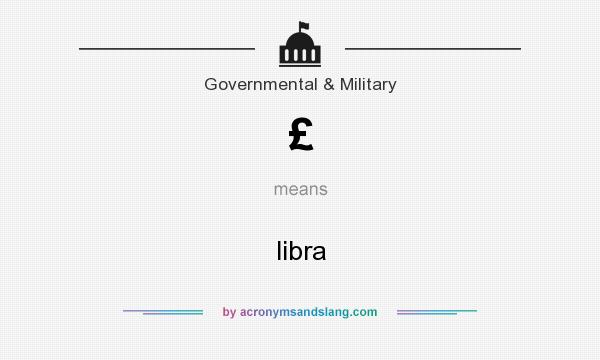 What does £ mean? It stands for libra